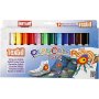 Playcolor Textielverf - gemengde kleuren - 12 st