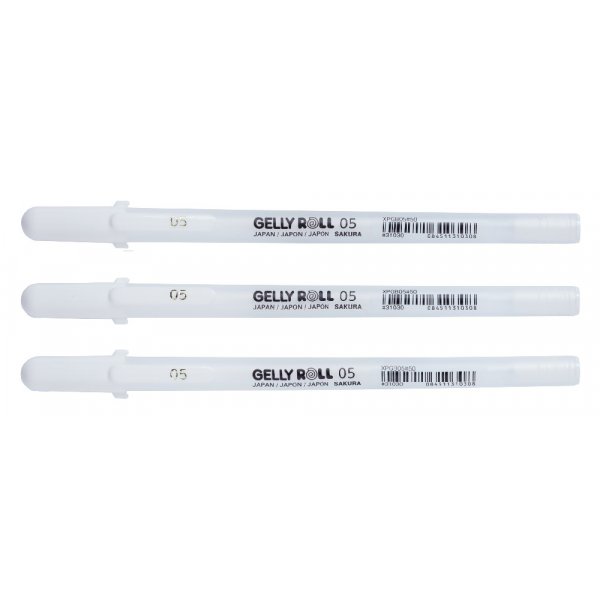 Gelpennen Sakura Gelly Roll - 3 pennen (Wit 05)