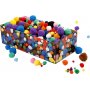 Pompons - gemengde kleuren - 200 g