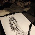 Klant imago Hazelnootkwast - plat - Afmeting 2