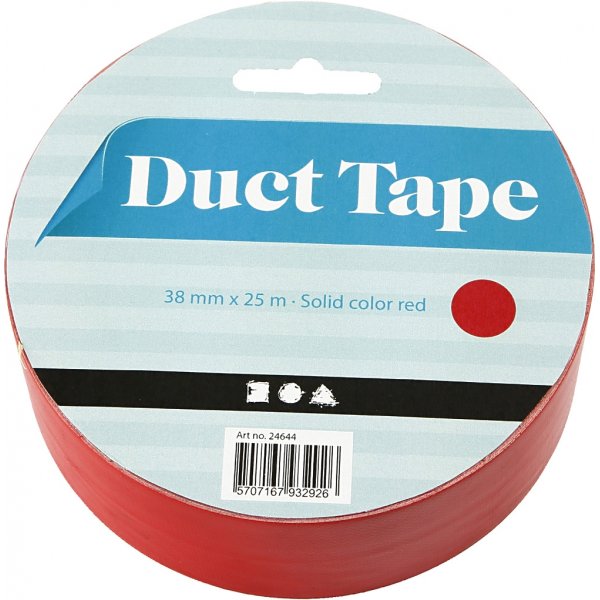 Textieltape - rood - 25 m Textieltape - rood - 25 m