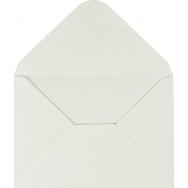 Envelop - gebroken wit - 11,5 x 16 cm - 10 st
