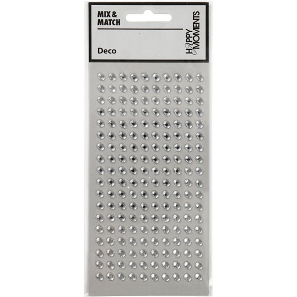 Strasstenen - zilver - 5 mm - 144 st