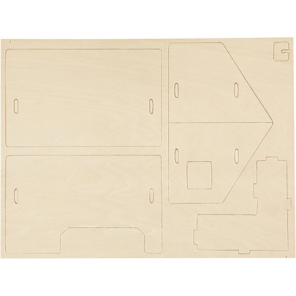 3D-bouwfiguur - Huis met veranda 3D-bouwfiguur - Huis met veranda