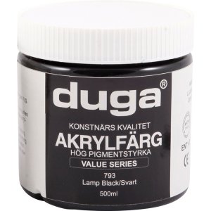 Acrylverf 500 ml zwart Acrylverf 500 ml zwart