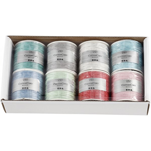 Katoenen koord - gemengde felle kleuren - 8x40 m Katoenen koord - gemengde felle kleuren - 8x40 m