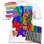 Kleur je T-shirt - Dinosaurussen