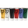 Schoolverf - Acryl - standaardkleuren - mat - 6 x 20 ml