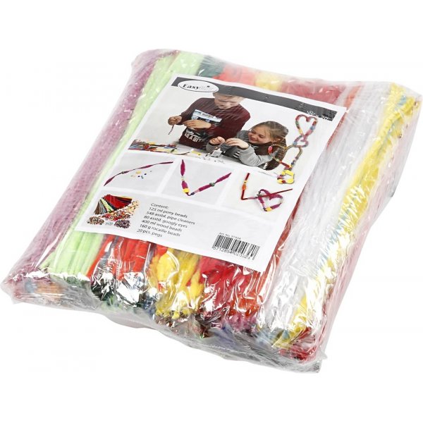 Plezier met klemmen en pijpenragers - gemengde kleuren