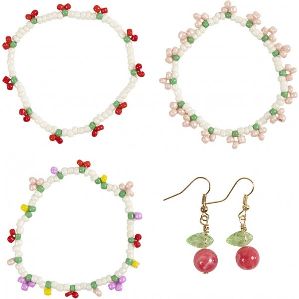 Mini DIY Kit Sieraden - Elastische armband en oorbel Mini DIY Kit Sieraden - Elastische armband en oorbel