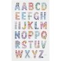 Diamantstickers - het alfabet