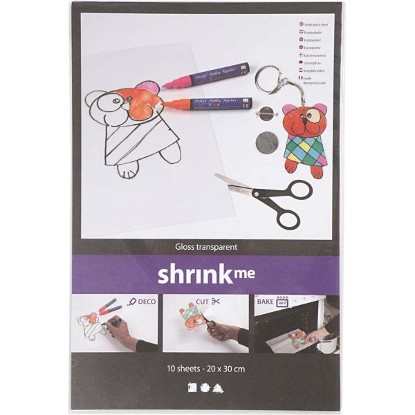 Krimpfolie vellen - Glanzend transparant - 10 vellen Krimpfolie vellen - Glanzend transparant - 10 vellen