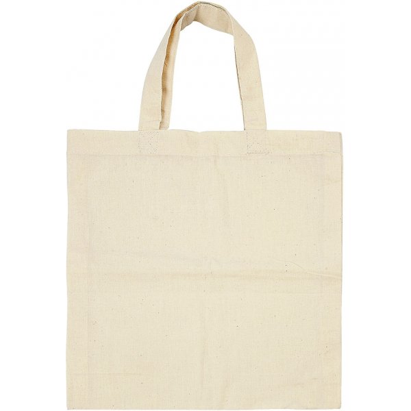 Stoffen tas - lichte natuur - 27,5x30 cm - 5 st Stoffen tas - lichte natuur - 27,5x30 cm - 5 st