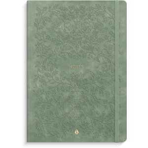Notitieboek Deluxe A5 glad groen bosgroen gelijnd Notitieboek Deluxe A5 glad groen bosgroen gelijnd