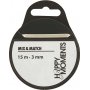 Satijnen lint - gebroken wit - B3 mm - 15 m