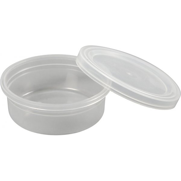 Plastic potje met deksel - 45 ml - 20 st Plastic potje met deksel - 45 ml - 20 st