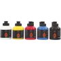 Pigment Art School - primaire kleuren - halfglanzend - 5 x 500 ml