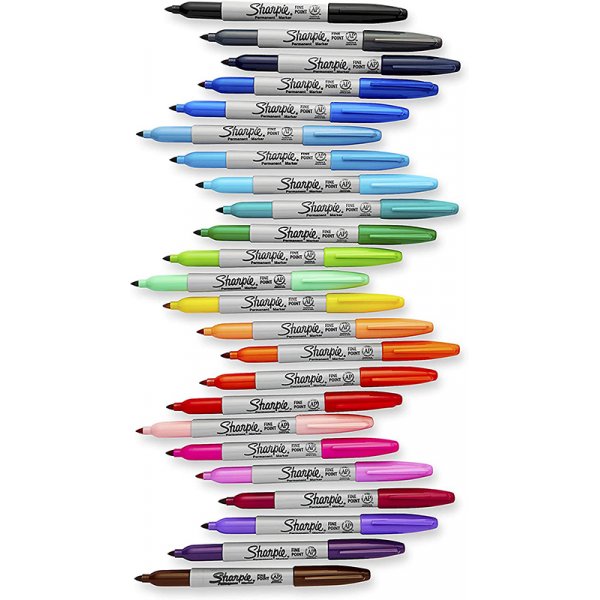Vezelpennenset Sharpie - 80's Glam Permanent Markers - 24-pack ongesorteerde kleuren
