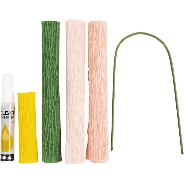 Mini DIY Kit Crępepapier - Pioenroos Mini DIY Kit Crępepapier - Pioenroos