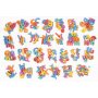 Magnetische letters in verschillende kleuren 248 st