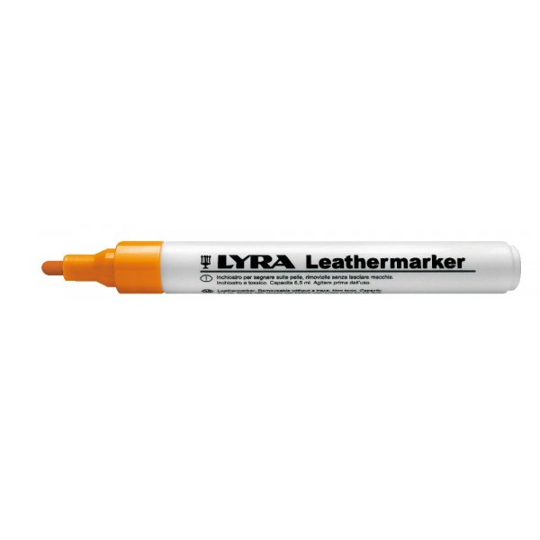 Leren markers - Oranje