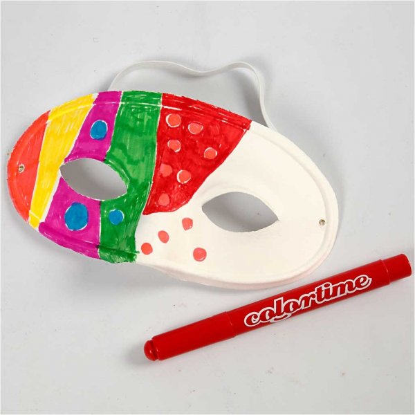 Halfgelaatsmasker - wit - 10 st Halfgelaatsmasker - wit - 10 st