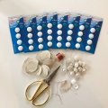 Klant imago Kunststof knopen voor kleding - 19 mm - 4 st