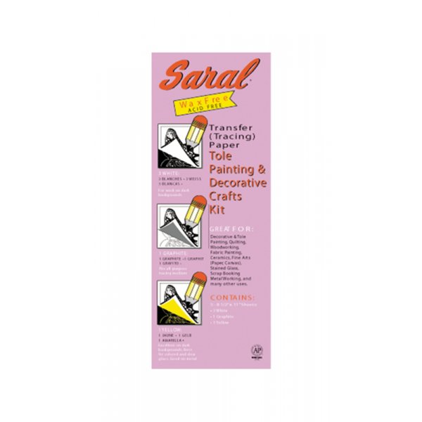 Saral papier - Hobbyset 3 - Wit, geel, grafiet - 21,6*27,9cm