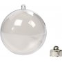 Decoratieve bal - transparant - 8 cm - 5 st