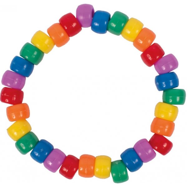 Congo parels regenboog ø 9 mm, 1000 st Congo parels regenboog ø 9 mm, 1000 st