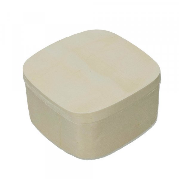 Multiplex kistje 11,5 x 11,5 x H 6 cm - onbehandeld vierkant