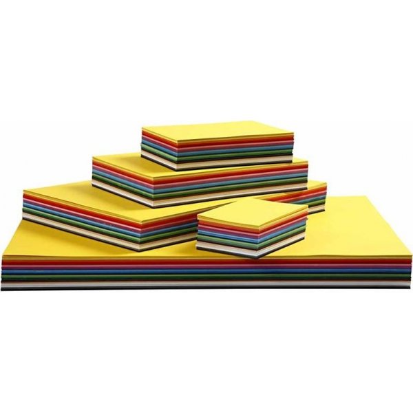 Creativ Karton - gemengde kleuren - A3, A4, A5, A6 - 1500 stuks