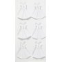 Stickers - wit - jurk - 6 st