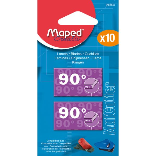Mesbladen - Maped - 10 lemmeten voor de 90-snijder 172090