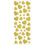 Glitterstickers - goud - harten - 2 vellen