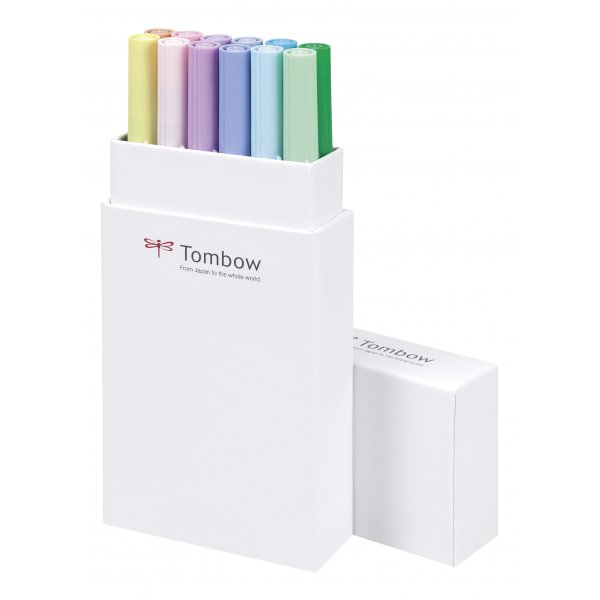 Tombow ABT Dual Brush Pen Pastel 12-pack Tombow ABT Dual Brush Pen Pastel 12-pack
