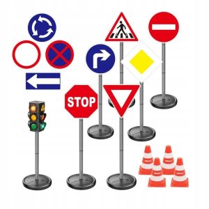 Verkeersbordenset XXL 20 stuks - Alldoro Verkeersbordenset XXL 20 stuks - Alldoro