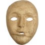 Volledige maskers van papier-maché - 17,5 x 12,5 cm