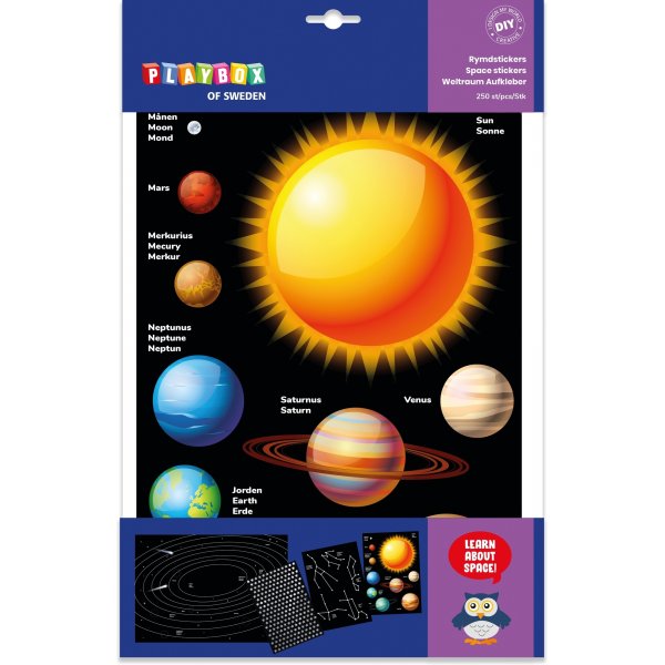De Space Stickers-knutselset