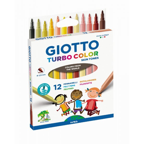 Markeerstiften Giotto Turbo Huidskleur - 12-pack