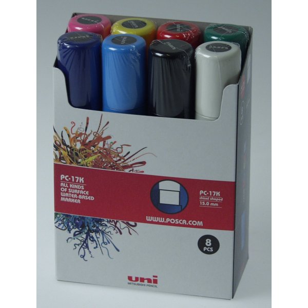 Uni Posca PC-17K - 8 pennen