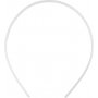 Diadeem - 8 mm - wit - 20 st