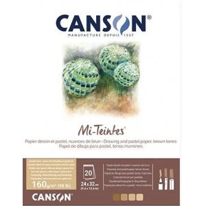 canson Mi-Teintes Pastelpapier Terre 160g - 24x32 cm