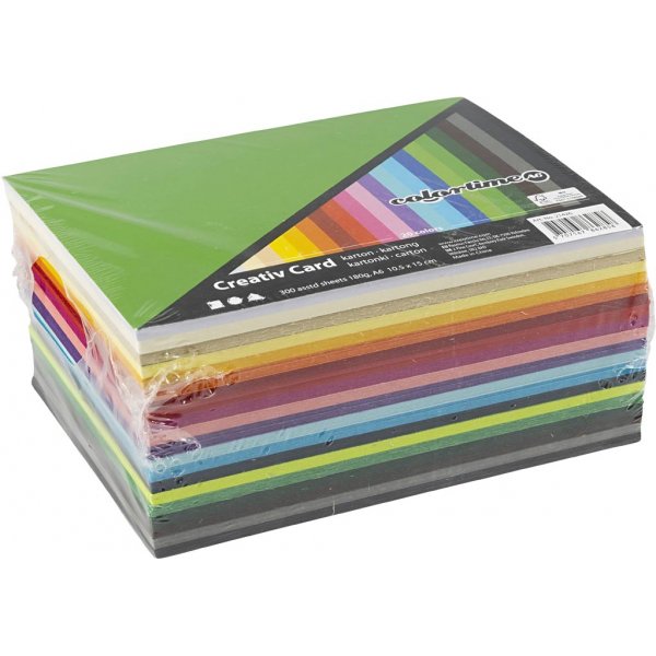 Creatief Karton - gemengde kleuren - A6 - 300 st Creatief Karton - gemengde kleuren - A6 - 300 st