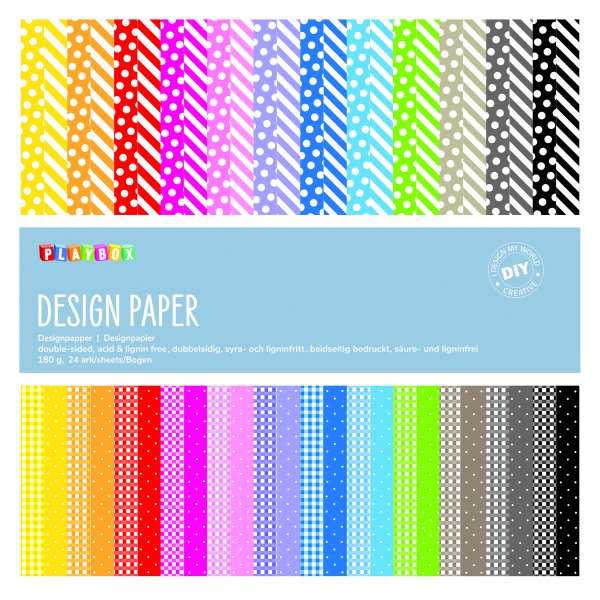 Designblok 305 x 305 mm - 24 vellen