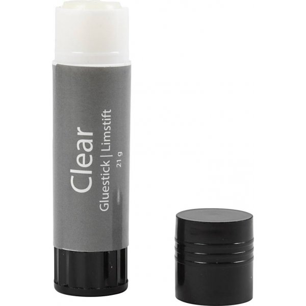 Transparante lijmstift - Rond - 21 gr