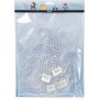 Parelbordjes - helder - teddybeer - auto - rendier - eend en konijn - JUMBO - 5 st