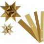 Sterrenstroken - goud - glitter, lak - 6,5+11,5 cm - 40 stroken