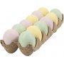 Plastic eieren - pastelkleuren - 12 st