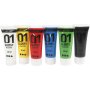 Schoolverf - Acryl - standaardkleuren - glanzend - 6 x 20 ml